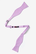Chrome Plaid Purple Self-Tie Bow Tie Photo (1)
