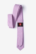 Chrome Plaid Purple Skinny Tie Photo (2)
