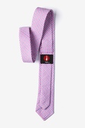 Chrome Plaid Purple Skinny Tie Photo (2)