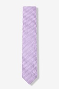 Purple Chamberlain Check Skinny Tie Photo (1)