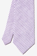 Purple Seersucker Stripe Extra Long Tie Photo (1)
