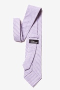 Purple Seersucker Stripe Extra Long Tie Photo (2)