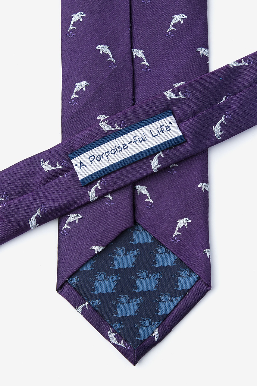 A Porpoise-ful Life Purple Tie Photo (2)