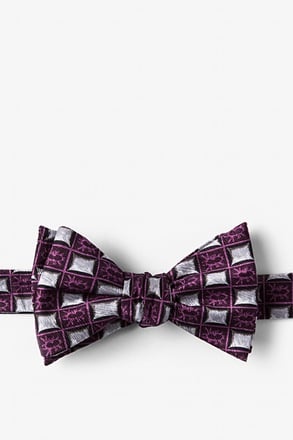 _Bed Bugs Purple Self-Tie Bow Tie_