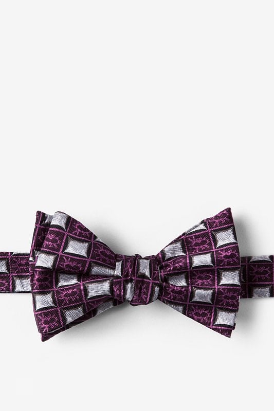 Bed Bugs Purple Self-Tie Bow Tie