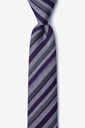 _Carn Purple Skinny Tie_