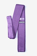 Classic Solid Purple Knit Skinny Tie Photo (1)