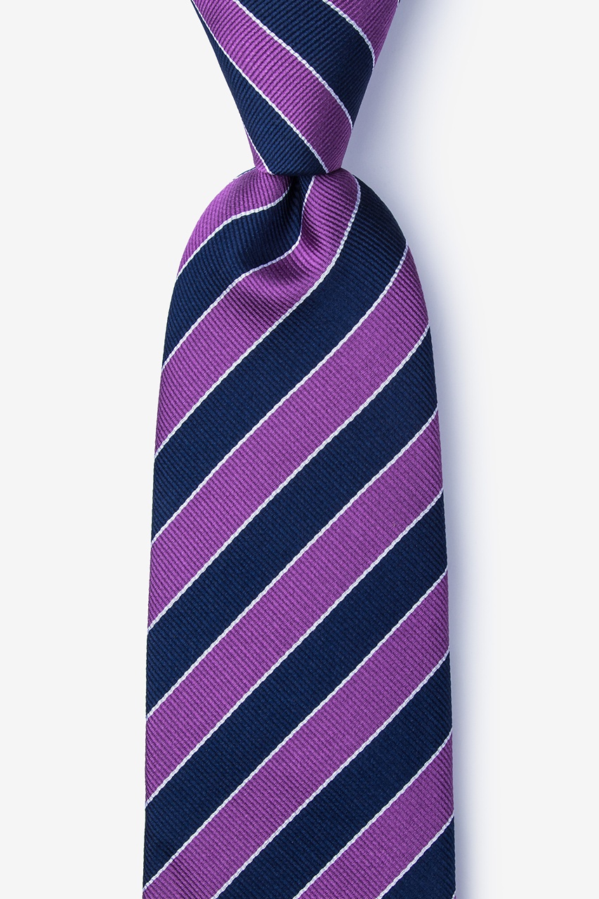 Purple Silk Fane Extra Long Tie | Ties.com