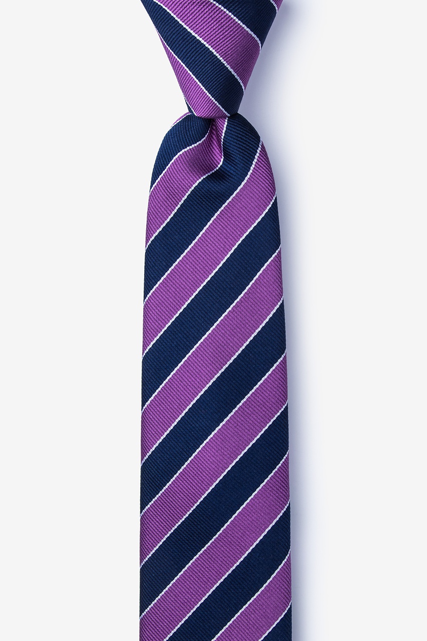 Fane Purple Skinny Tie Photo (0)
