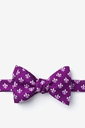 Fleur Crazy Purple Self-Tie Bow Tie Photo (0)