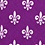 Purple Silk Fleur Crazy Tie