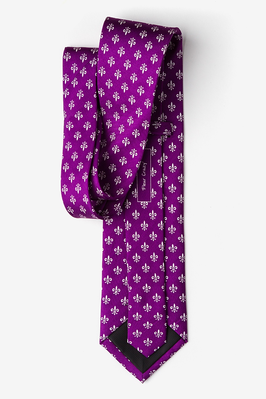 Purple Silk Fleur Crazy Tie | Ties.com