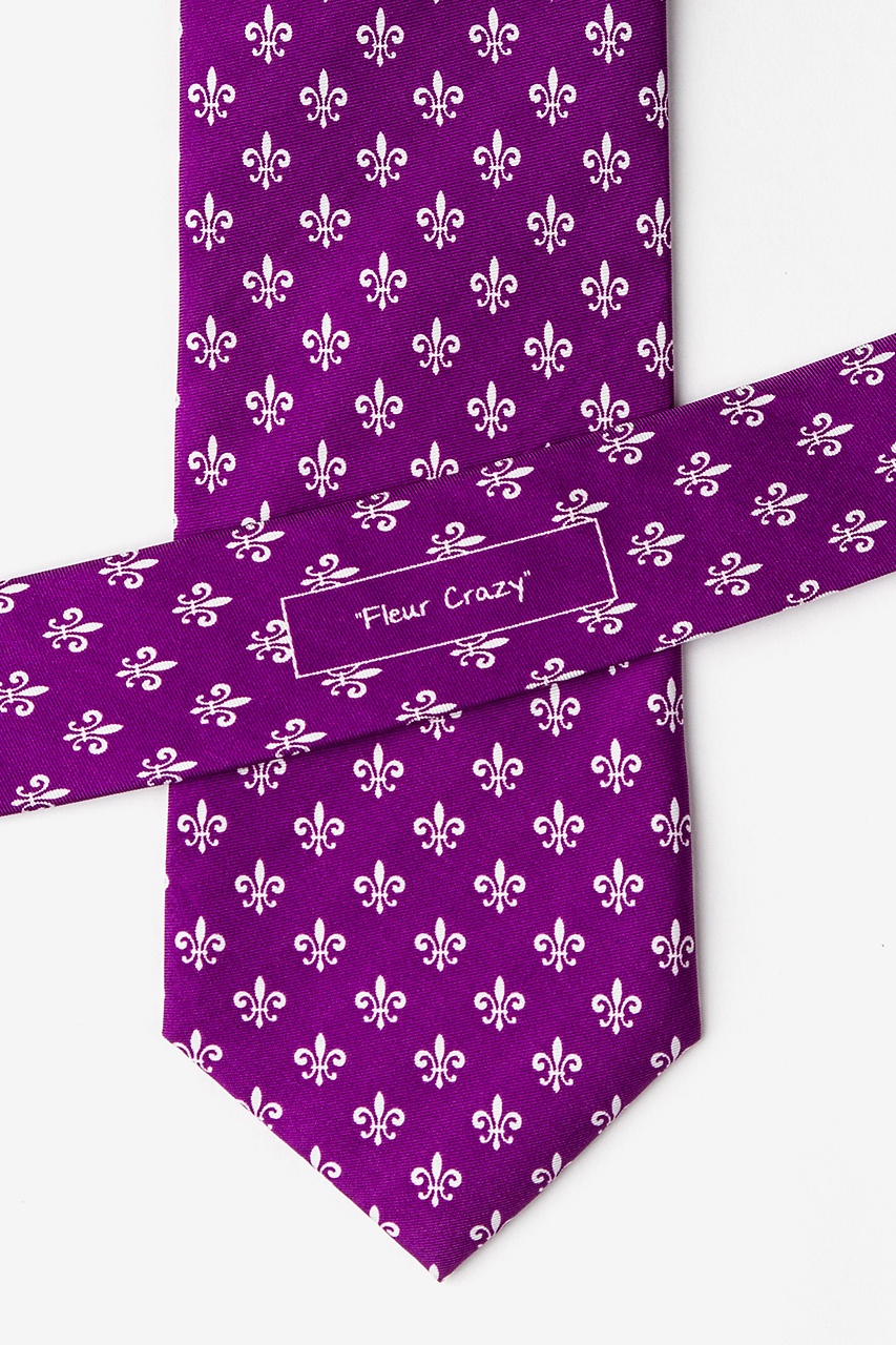 Fleur Crazy Purple Tie Photo (3)