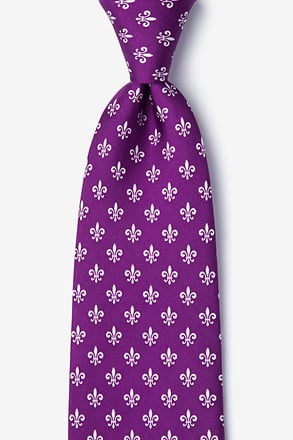 Fleur Crazy Purple Tie