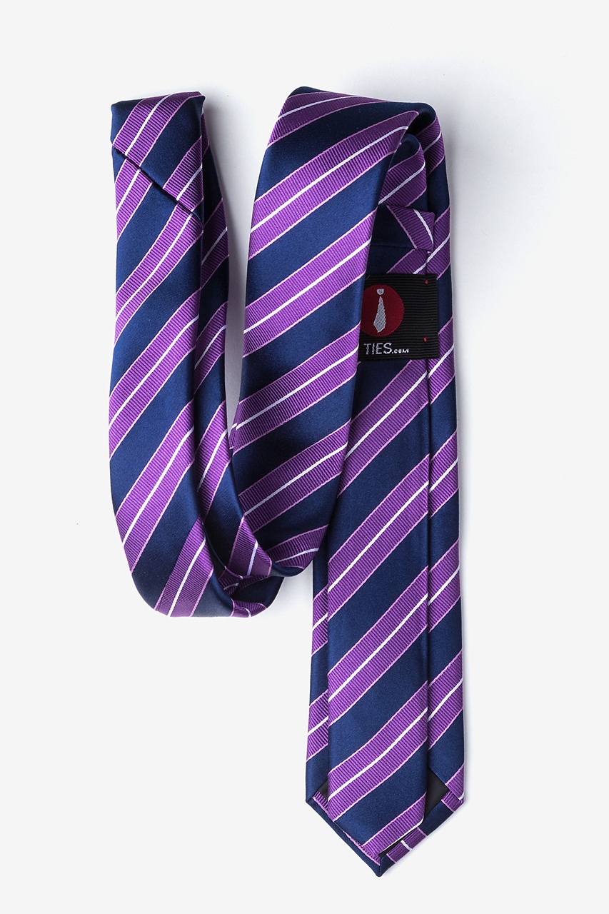 Hainan Purple Skinny Tie Photo (1)