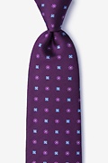 Monkey Purple Extra Long Tie Photo (0)