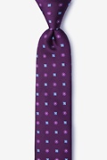 Monkey Purple Skinny Tie Photo (0)