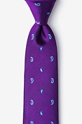 New Guinea Purple Extra Long Tie Photo (0)