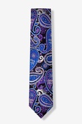 Parcy Purple Skinny Tie Photo (0)