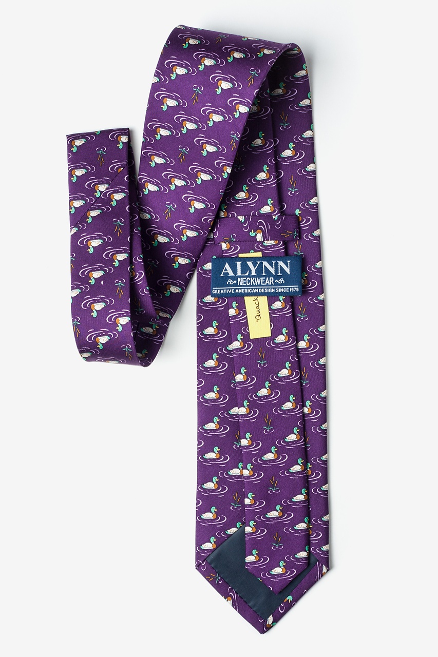 Quack Addict Purple Tie Photo (1)