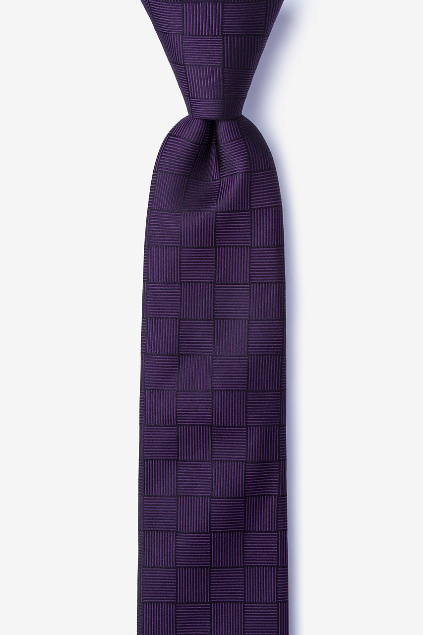 Red Hill Purple Skinny Tie Photo (0)