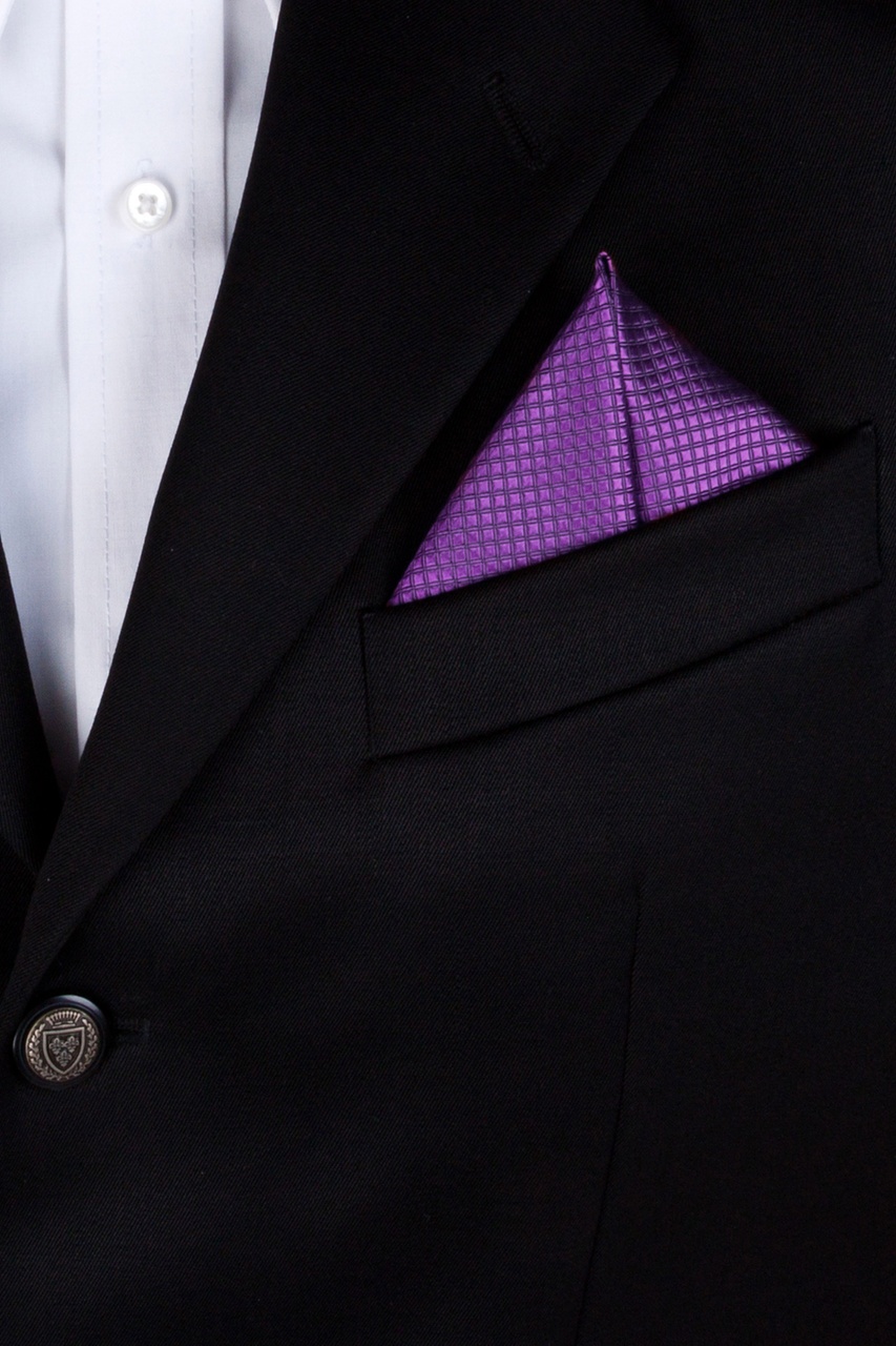 Purple Silk Revitalize Pocket Square