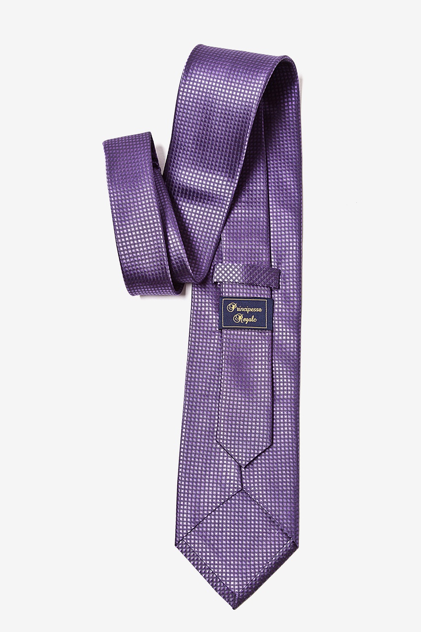 Silk tie Louis Vuitton Purple in Silk - 32088627