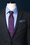 Robe Purple Extra Long Tie Photo (2)