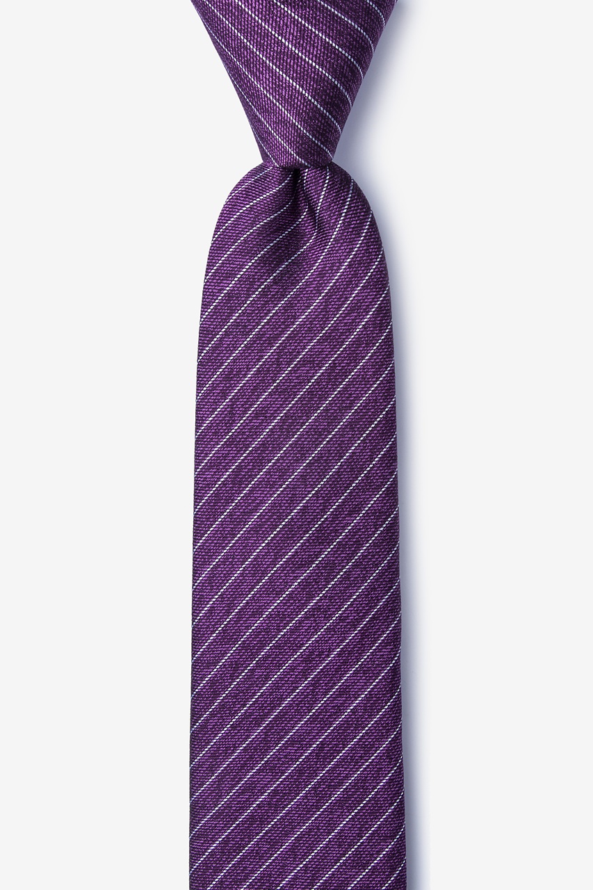 Robe Purple Skinny Tie Photo (0)