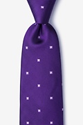 Wooley Purple Extra Long Tie Photo (0)