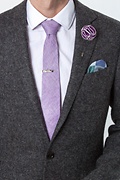 Purple Piped Flower Lapel Pin Photo (2)