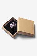 Purple Piped Flower Lapel Pin Photo (3)