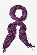 Fleur De Lis Purple Scarf Photo (1)