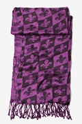 Purple Fleur De Lis Scarf Photo (4)