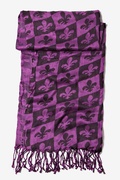 Fleur De Lis Purple Scarf Photo (4)