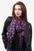 Purple Fleur De Lis Scarf Photo (0)