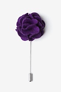 Purple Wool Felt Flower