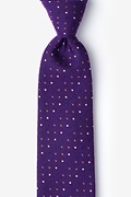 Purple Antwerp Polka Dot Tie Photo (0)