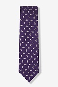 Purple Bucharest Paisley Tie Photo (1)
