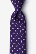 Purple Bucharest Paisley Tie Photo (0)
