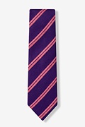 Purple Stockholm Stripe Tie Photo (1)