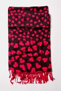 Red Hearts Pashmina Scarf Photo (4)