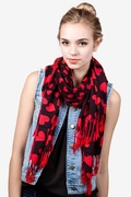 Red Hearts Pashmina Scarf Photo (0)