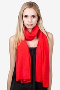 Red Heathered Scarf Photo (0)