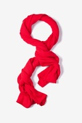 Mens Red Heathered Scarf Photo (4)