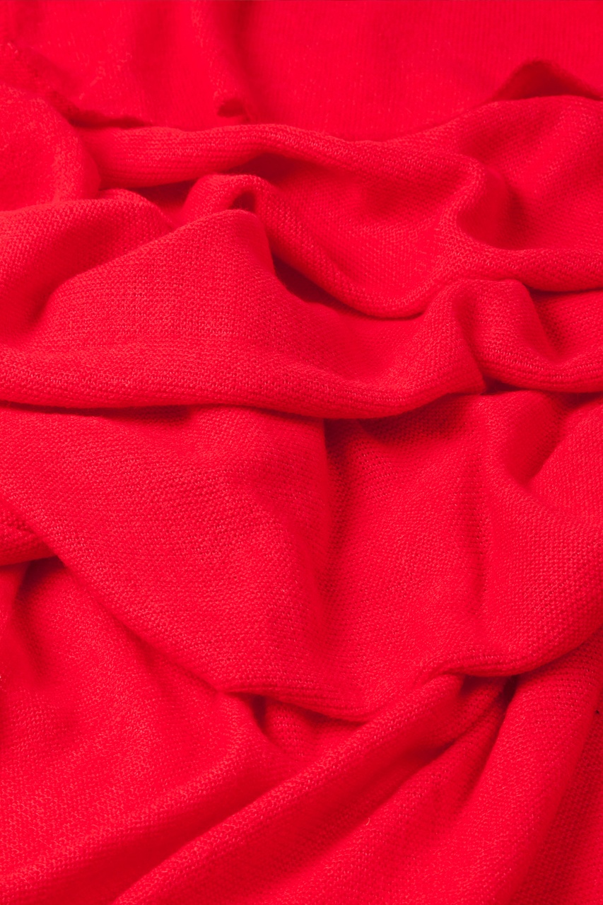Mens Red Heathered Scarf Photo (3)