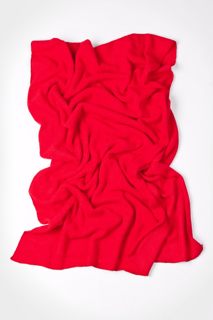 Mens Red Heathered Scarf Photo (1)