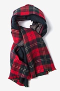 Newcastle Tartan Blanket Red Knit Scarf Photo (0)