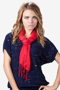 Red Razzle Dazzle Scarf Photo (1)