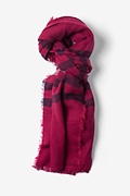 Red Atlanta Stripe Knit Scarf Photo (0)